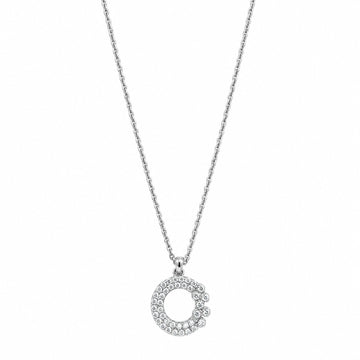 Silver Moonlit Crescent Pendant