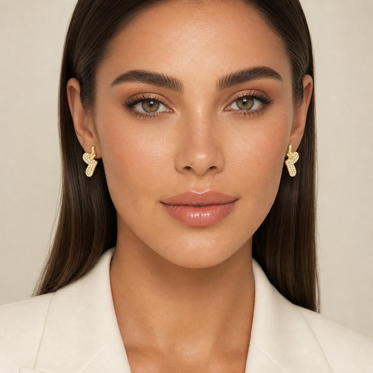 Golden Aira Elephant Earrings product image 8