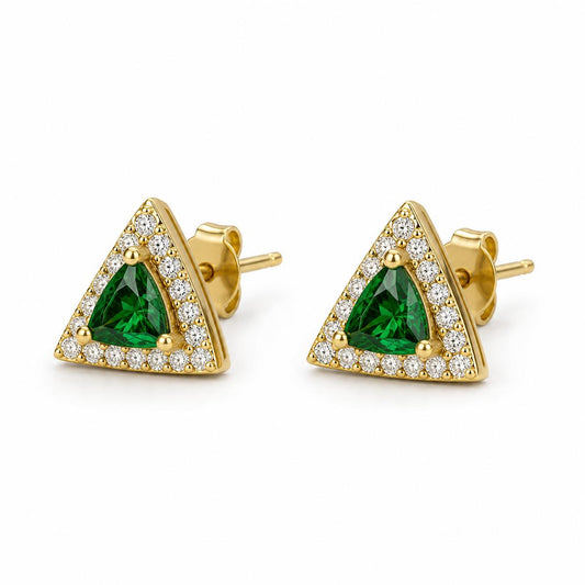 Golden Emera Trillion Earrings product image 2