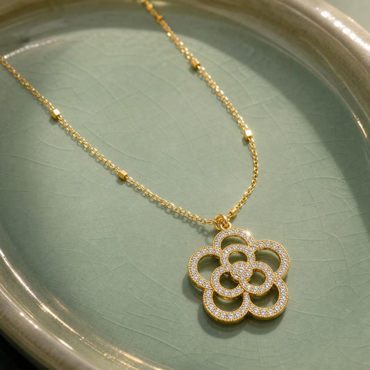 Golden Lotus Bloom Pendant product image 2