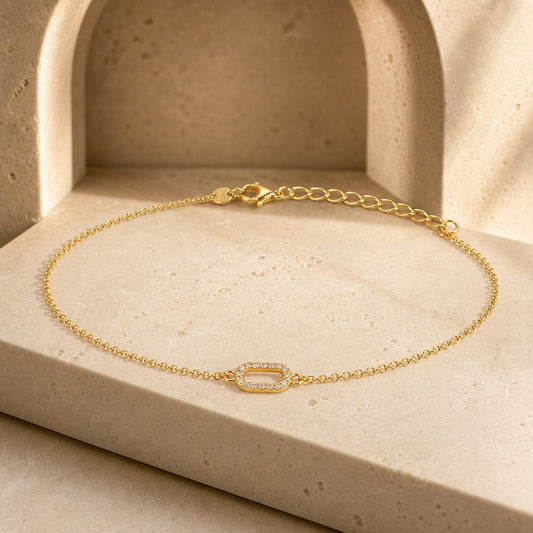 Golden Lumiere Link Anklet product image 2