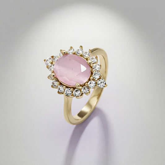 Golden Roselle Halo Ring product image 2