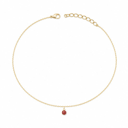 Golden Ruby Orb Anklet product image 1