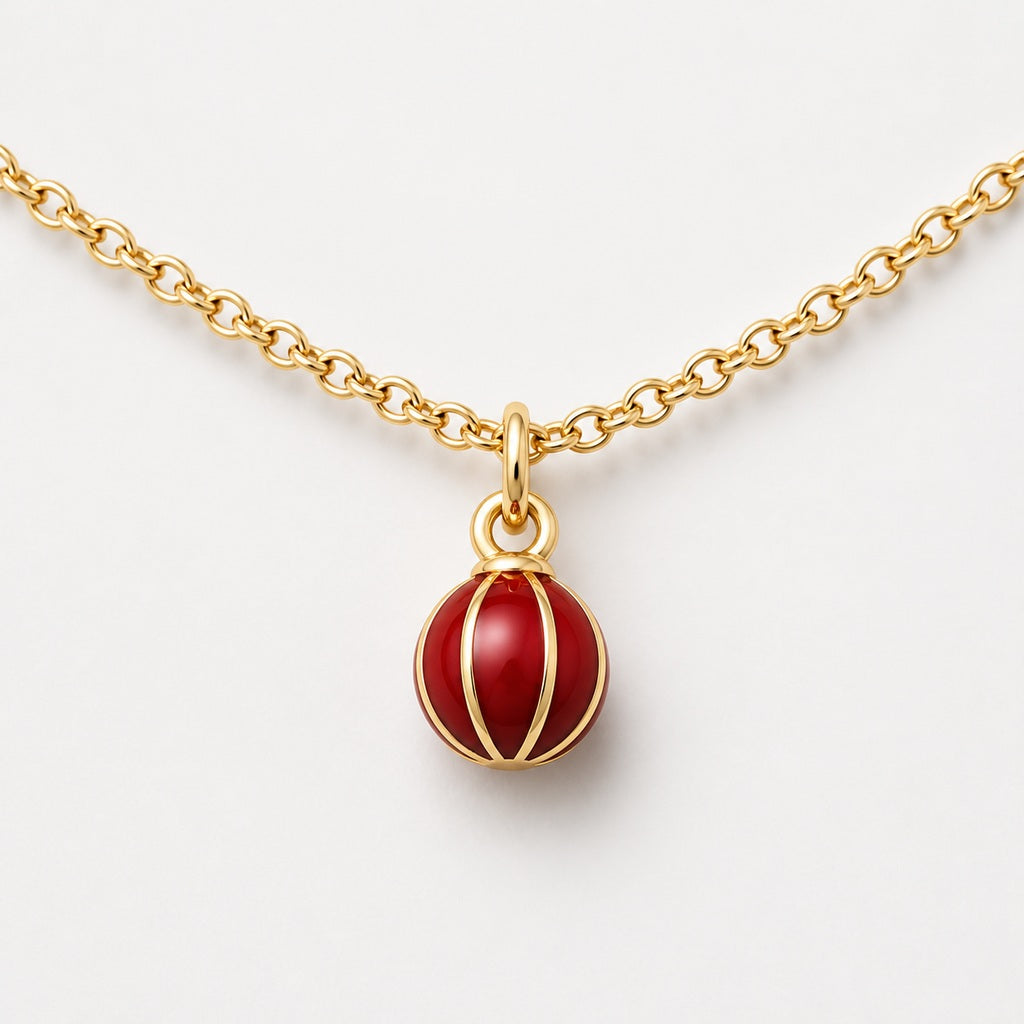 Golden Ruby Orb Anklet product image 5