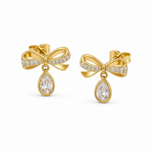 Golden Seraphina Bow Earrings product image 2