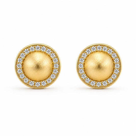 Golden Solara Halo Earrings product image 2
