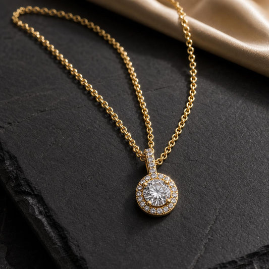 Golden Solara Halo Pendant product image 2