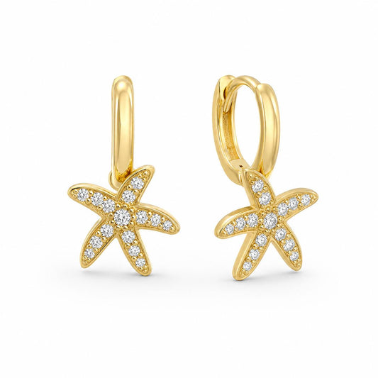 Golden Tara Star Bloom Earrings product image 2