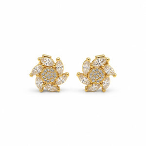 Golden Tara Sunburst Bloom Earrings product image 1