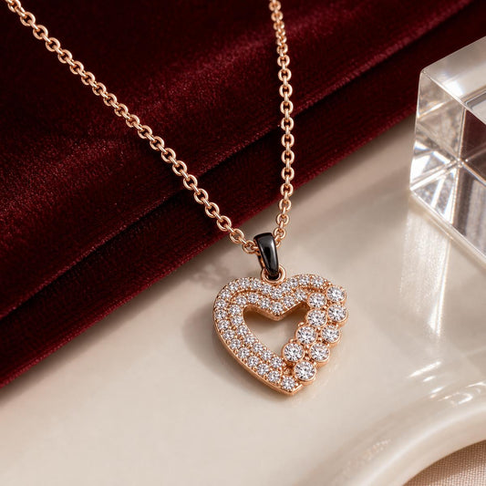 Rose Gold Amora Heart Cascade Pendant product image 2