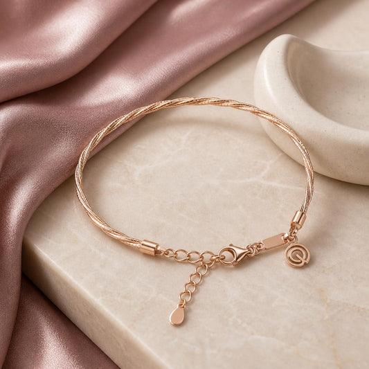 Rose Gold Aria Twist Bracelet product image 2