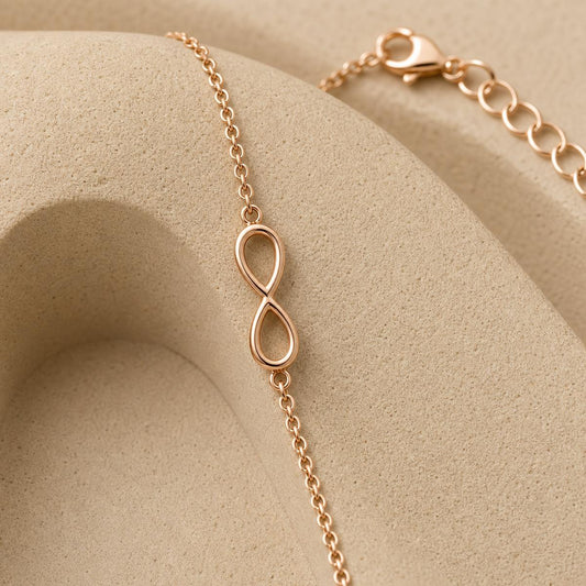 Rose Gold Infinity Loop Anklet product image 2