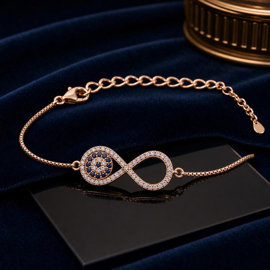 Rose Gold Iris Infinity Bracelet product image 2