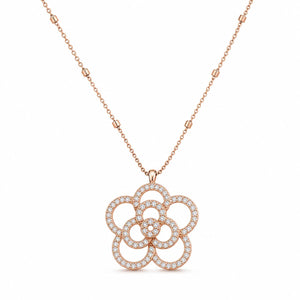 Rose Gold Lotus Bloom Pendant product image 1