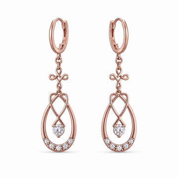 Rose Gold Mira Teardrop Earrings product image 1