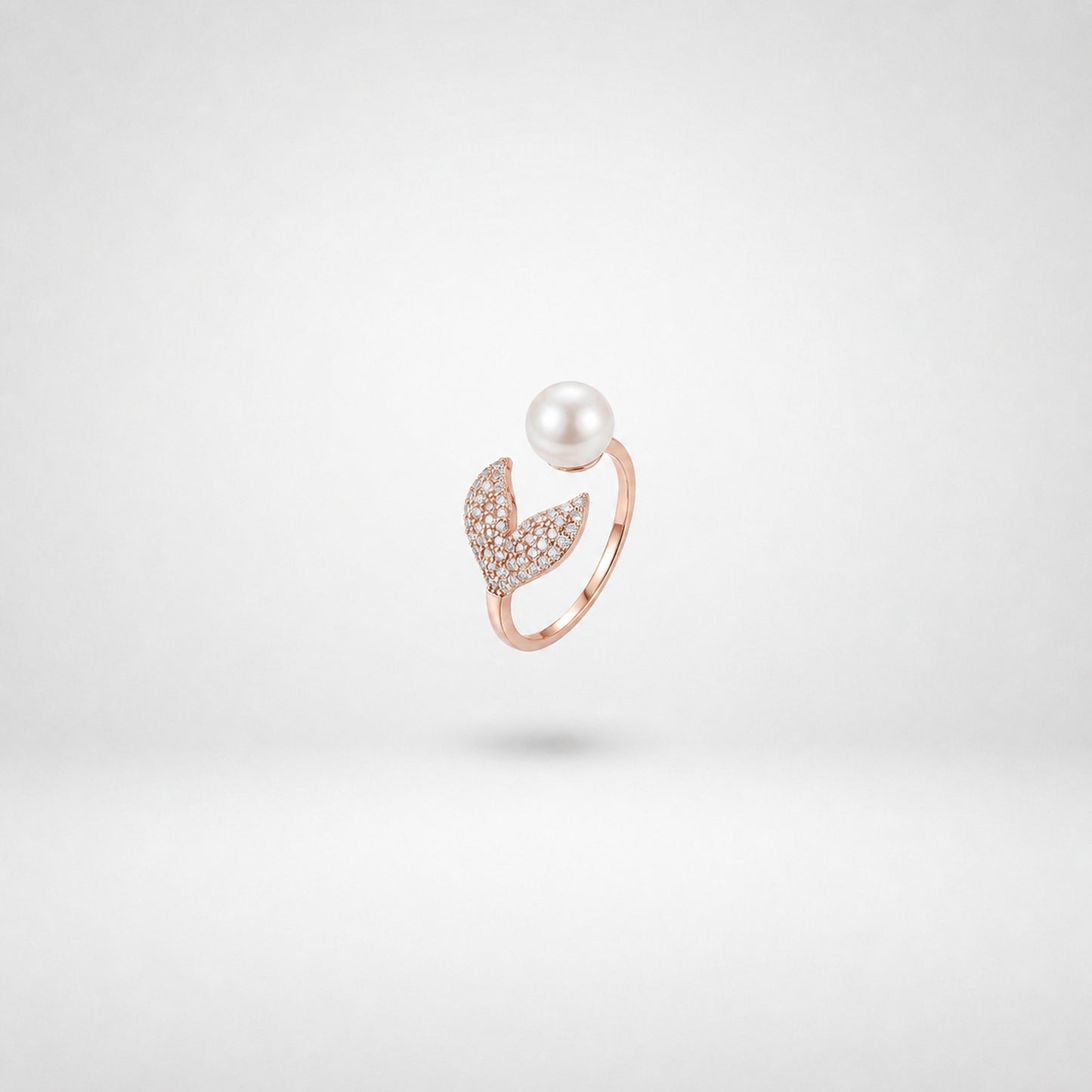 Rose Gold Adjustable Pearl Bloom Ring product image 6