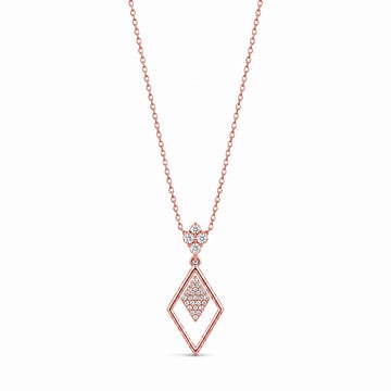 Rose Gold Prism Diamond Pendant product image 1