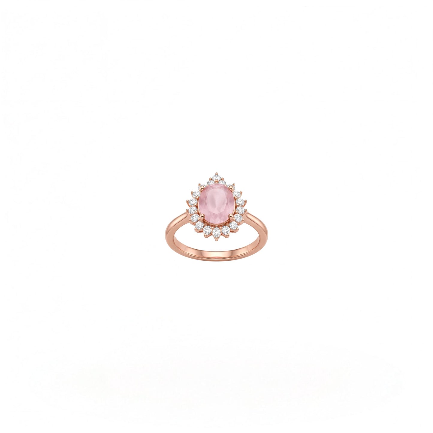 Rose Gold Roselle Halo Ring product image 7