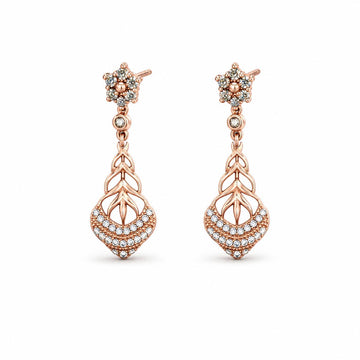 Rose Gold Roselle Petal Earrings product image 1