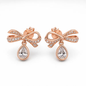 Rose Gold Seraphina Bow Earrings product image 1