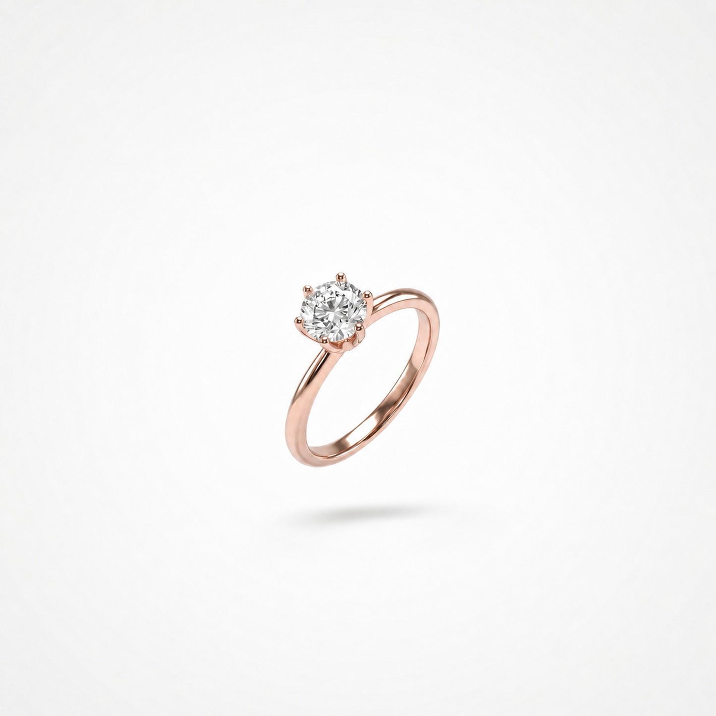 Rose Gold Solitaire Shine Ring product image 6
