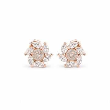Rose Gold Tara Sunburst Bloom Earrings product image 1