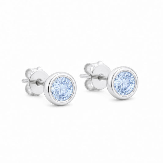 Silver Astra Bezel Earrings product image 2