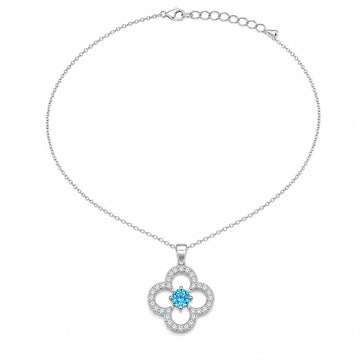 Silver Azure Clover Pendant product image 1