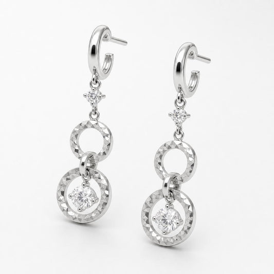 Silver Celeste Orbit Earrings product image 2