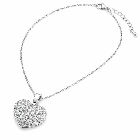Silver Pave Heart Pendant product image 2