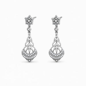 Silver Roselle Petal Earrings product image 1