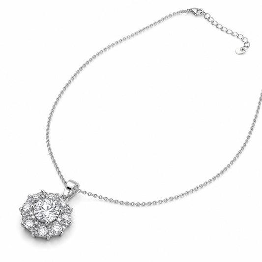 Silver Rosette Halo Pendant product image 2