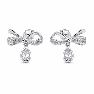 Silver Seraphina Bow Earrings product image 1