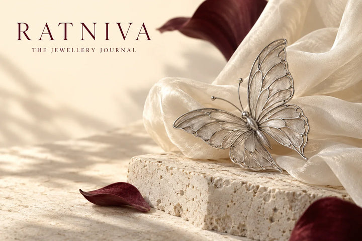 Ratniva editorial illustration for butterfly necklace meaning