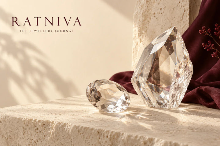 Ratniva editorial illustration for cubic zirconia vs diamond
