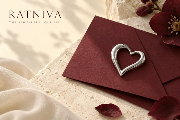Ratniva editorial illustration for heart necklace meaning
