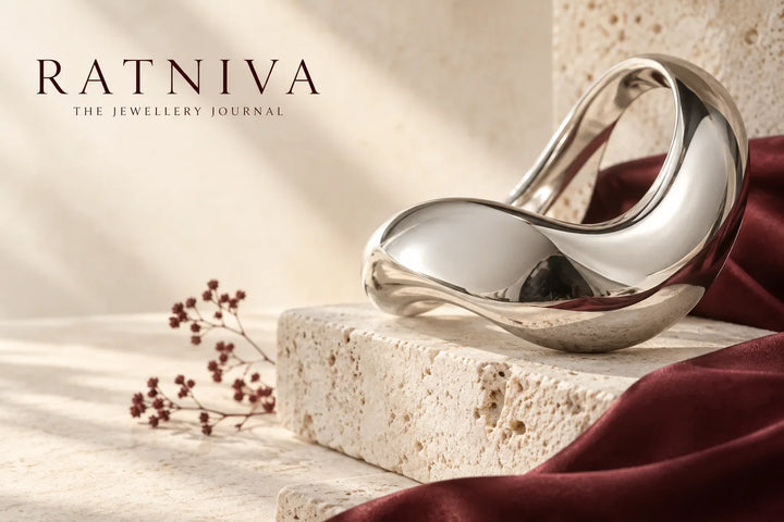 Ratniva editorial illustration for rhodium plated silver