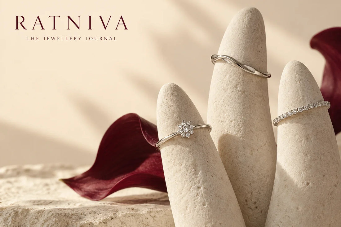 Ratniva editorial illustration for how to stack rings