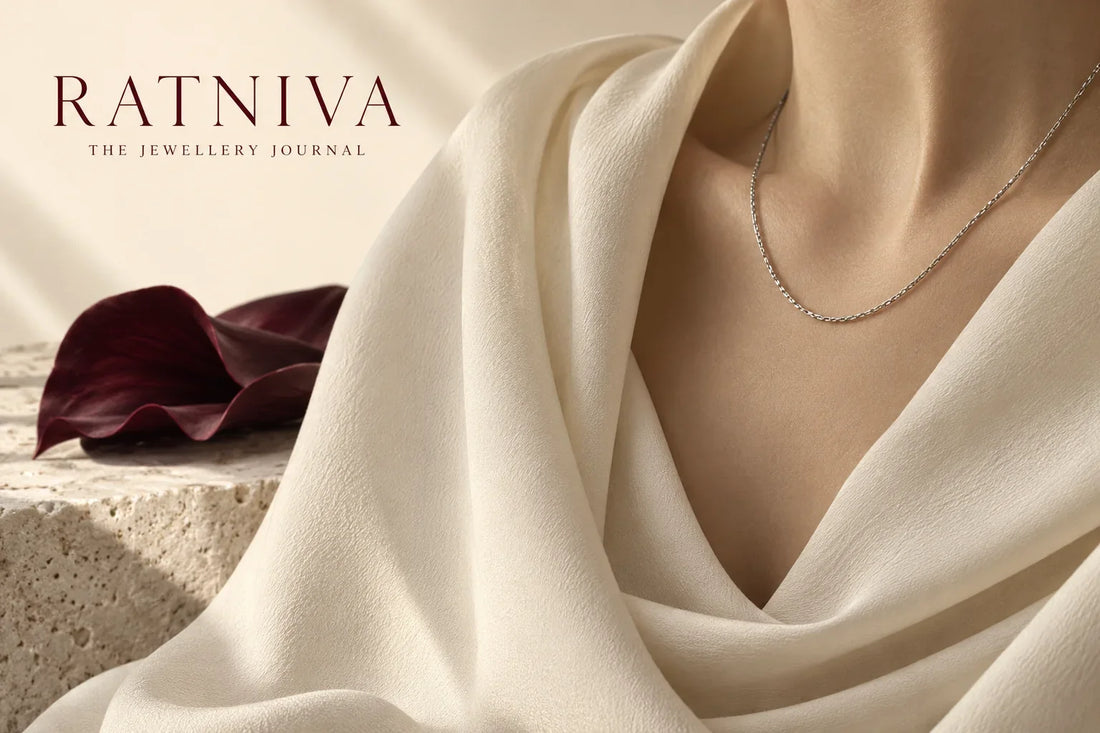 Ratniva editorial illustration for what necklace to wear with what neckline