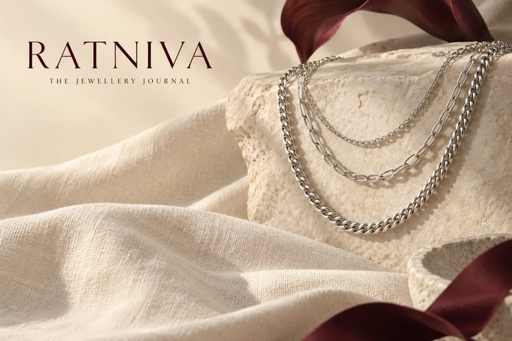 Ratniva editorial illustration for how to layer necklaces
