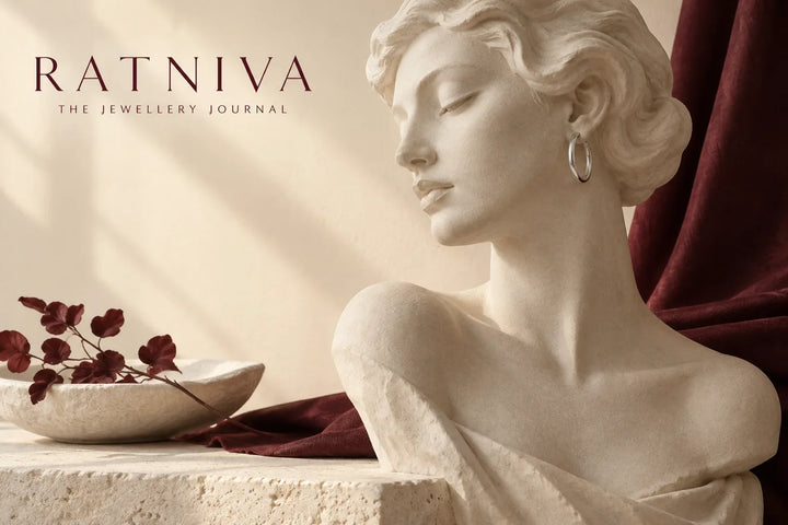 Ratniva editorial illustration for earrings for short hair