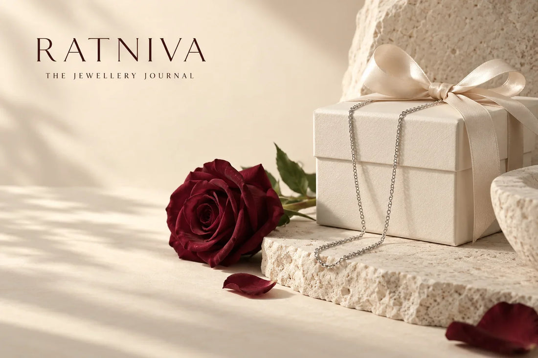 Ratniva editorial illustration for jewellery gift for wife birthday