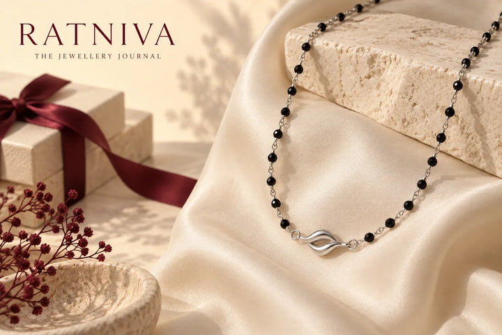 Ratniva editorial illustration for daily wear mangalsutra design