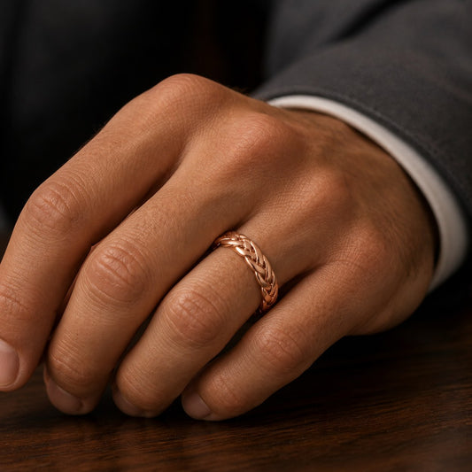 Rose Gold Interlock Ring