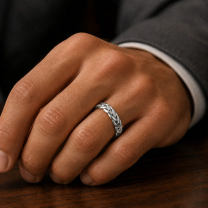 Silver Interlock Ring