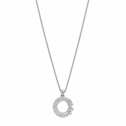 Silver Moonlit Crescent Pendant