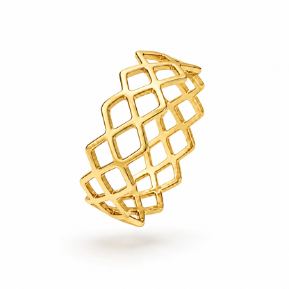 Golden Mesh Ring
