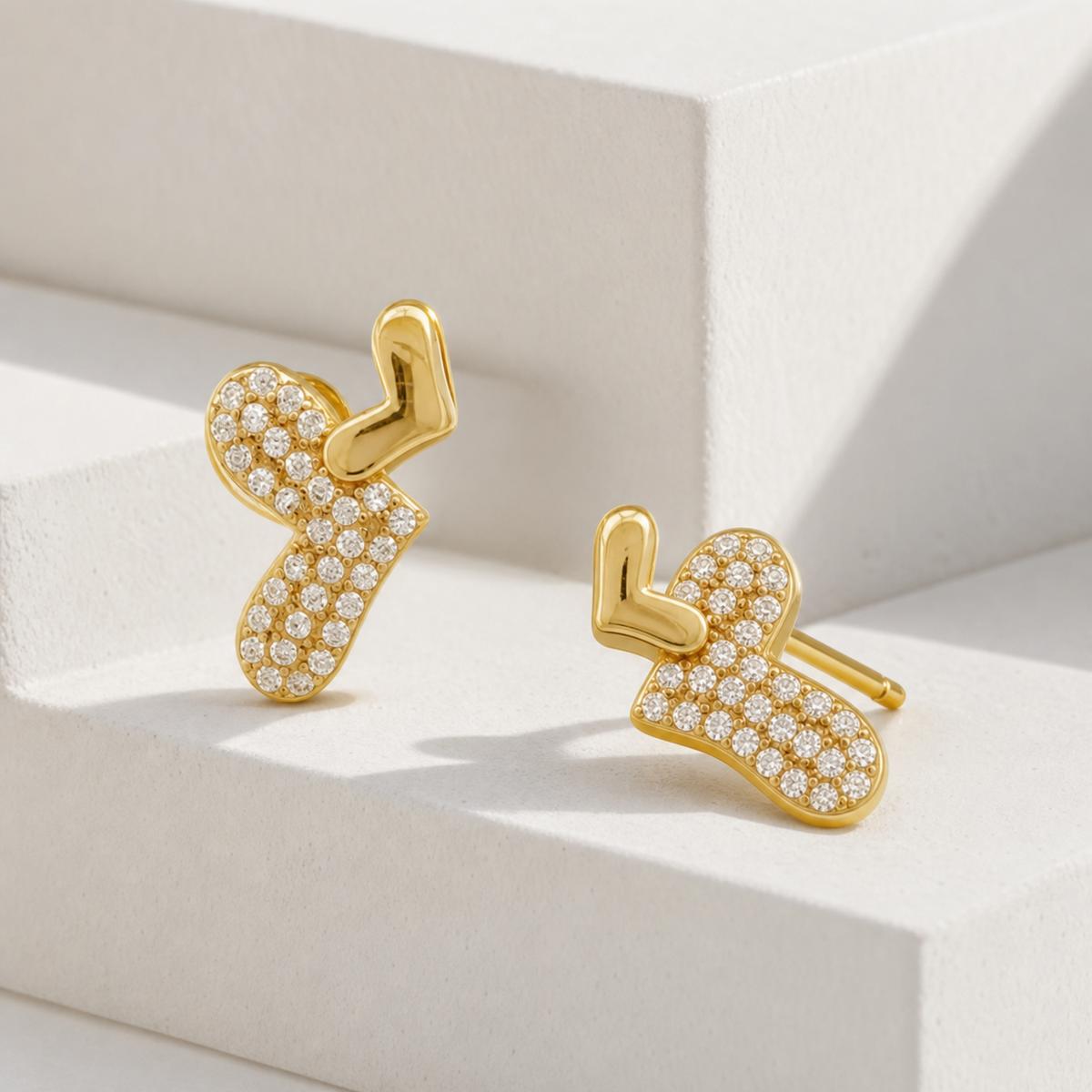 Golden Aira Elephant Earrings product image 4