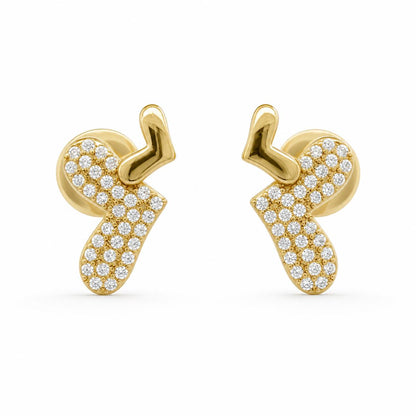 Golden Aira Elephant Earrings product image 1