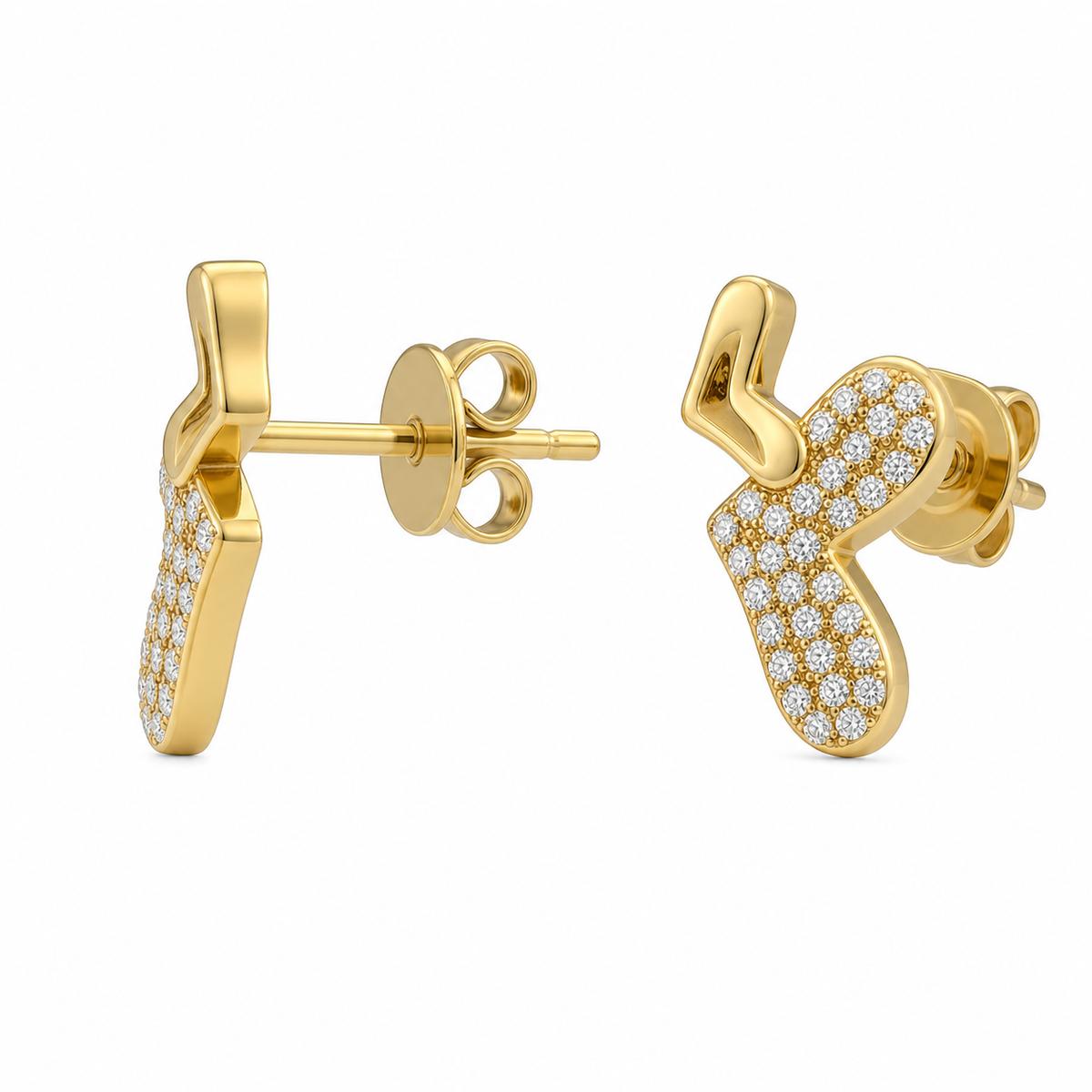 Golden Aira Elephant Earrings product image 3